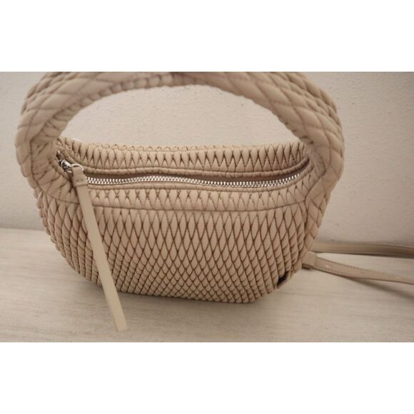 DKNY 02509 Women's O/S Beige Mack Nylon Hobo Crossbody/Shoulder Bag - Picture 6 of 16